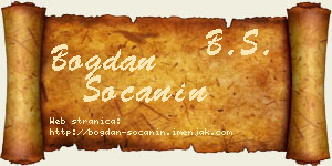Bogdan Soćanin vizit kartica